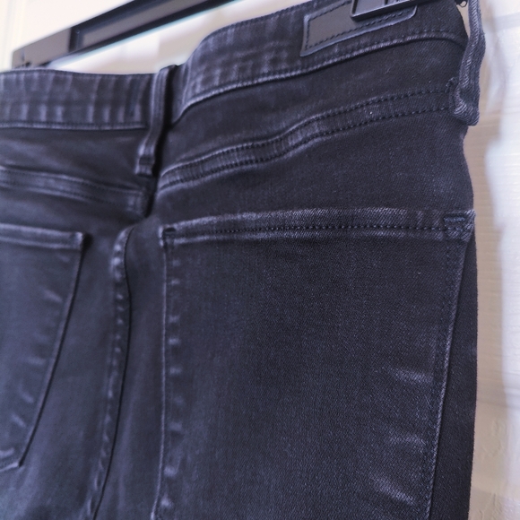 A&F Simone High Rise Super Skinny Distressed Jeans in Black Wash 26/2S - Picture 4 of 7